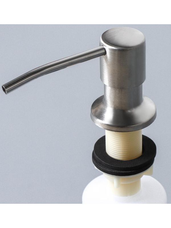 Врезной дозатор для жидкого мыла или средства для мытья посуды, 350 мл, цвет хром