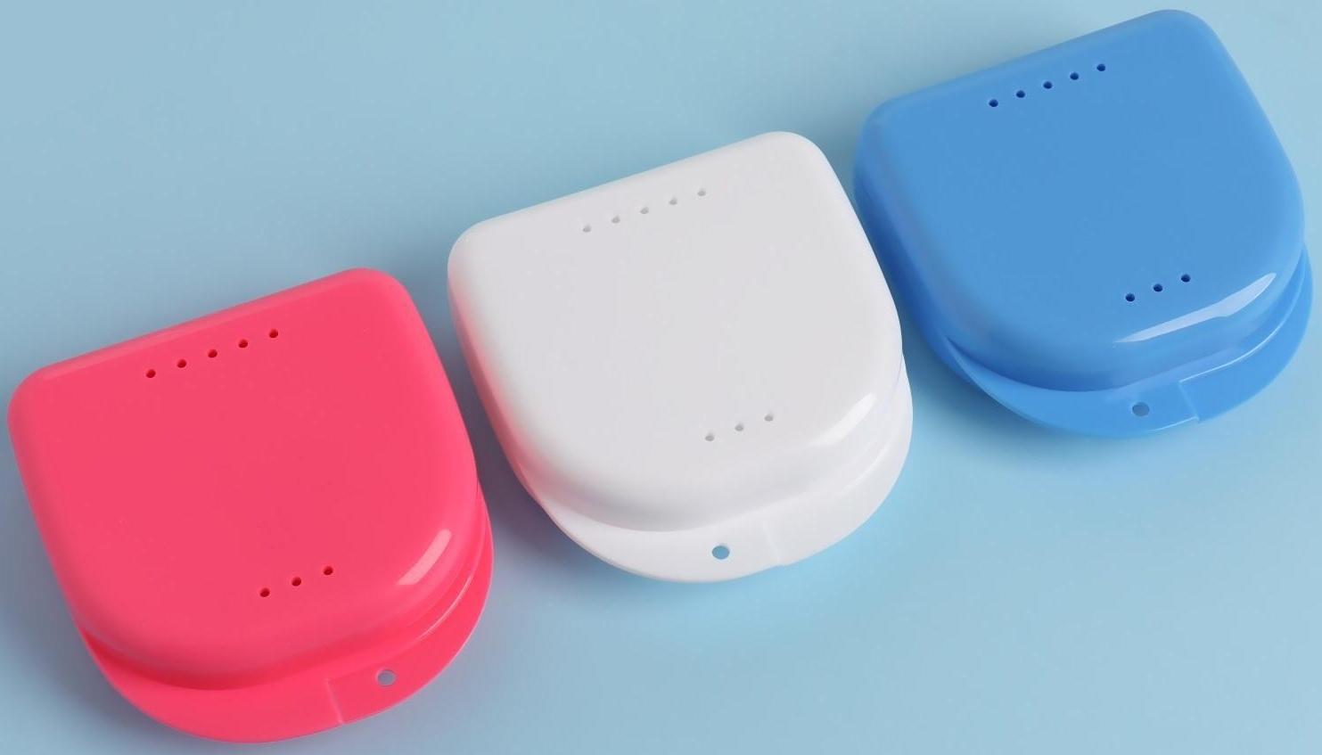 Контейнер для хранения протезов, 8,5 × 8 × 2,7 см, цвет МИКС