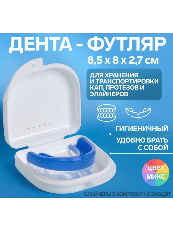 Контейнер для хранения протезов, 8,5 × 8 × 2,7 см, цвет МИКС