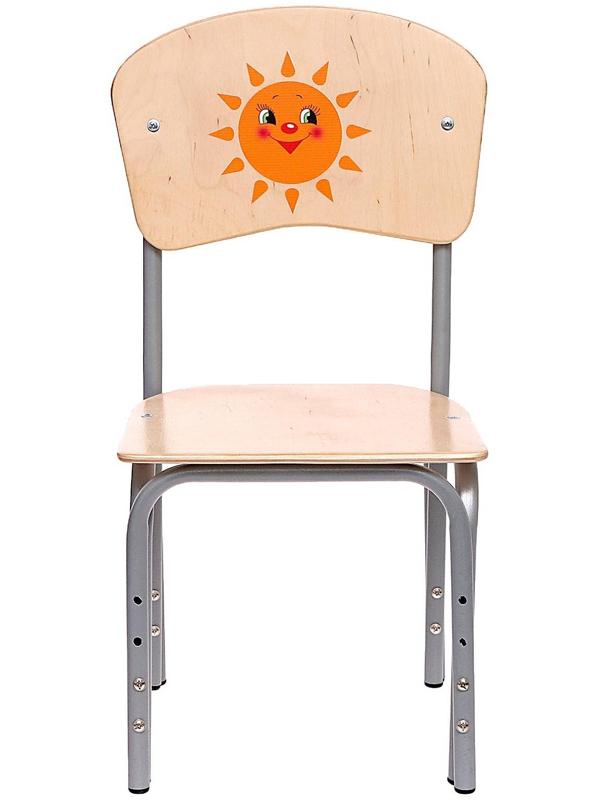 Стул регулируемый «Кузя», фанера (1-3), солнышко, спинка-бублик
