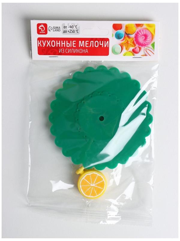 Крышка-непроливайка Доляна «Лимон» d=11 см, цвет зелёный