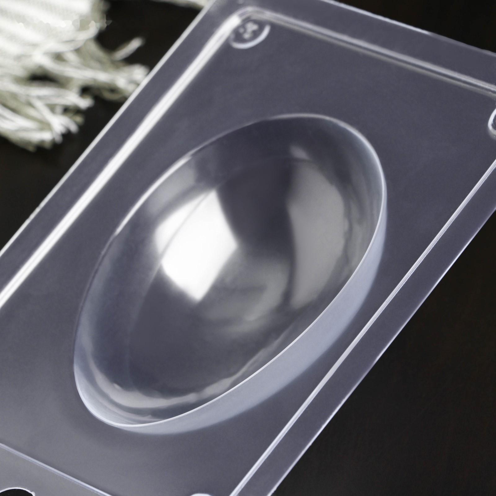 Форма для шоколада «Яйцо простое», 15×10×3 см, цвет прозрачный