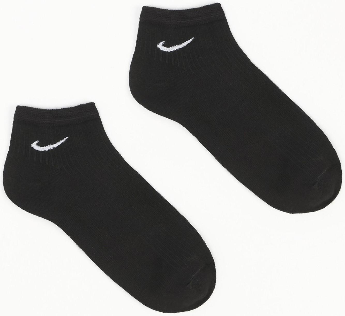 Носки укороченные, цвет чёрный, размер 27-29