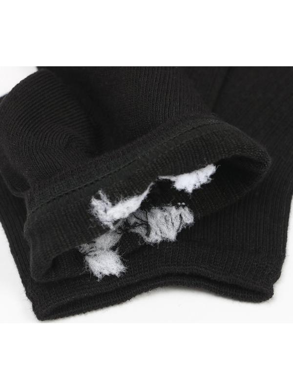 Носки укороченные, цвет чёрный, размер 27-29