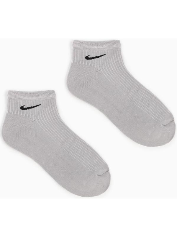 Носки укороченные, цвет серый, размер 27-29