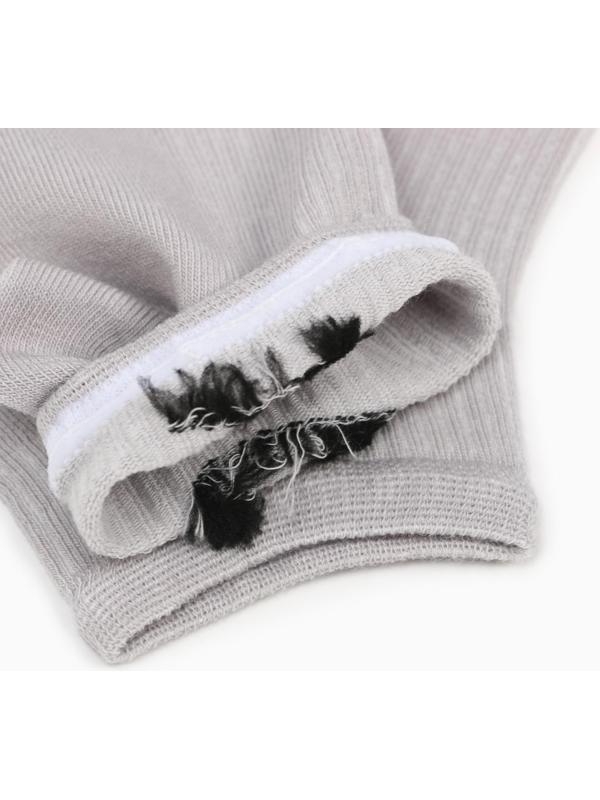 Носки укороченные, цвет серый, размер 27-29