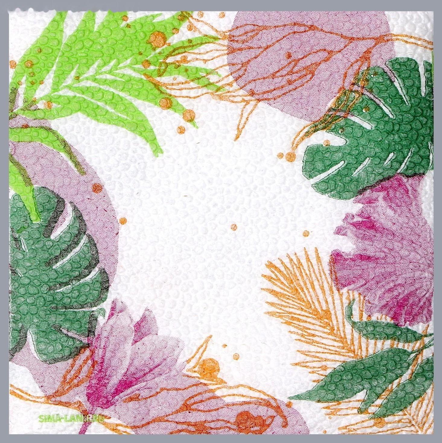 Салфетки бумажные однослойные 