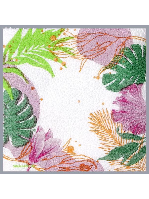 Салфетки бумажные однослойные 