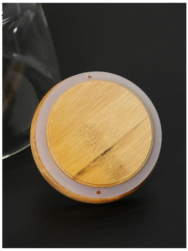 Чайник стеклянный заварочный «Эко. Бриллиант», 1 л, 17×15×19, с металлическим ситом