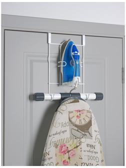 Подставка надверная для гладильной доски и утюга, 25×14,5×40,5 см, цвет белый