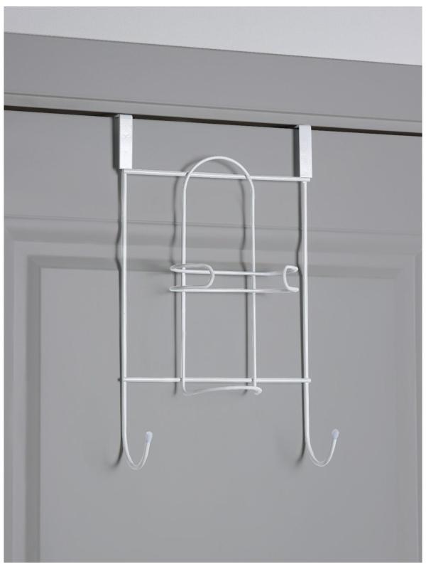 Подставка надверная для гладильной доски и утюга, 25×14,5×40,5 см, цвет белый