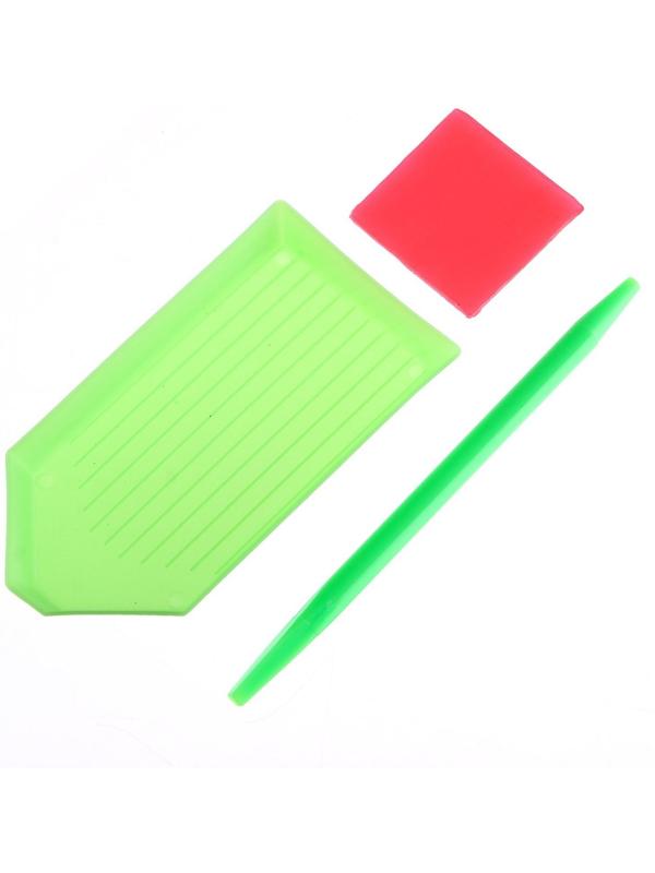 Алмазная вышивка с частичным заполнением «Девочка» и гравюра «Кошачьи нежности» А5