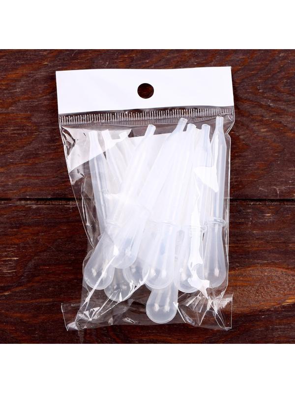 Пипетка для опытов и творчества 1,5 мл, набор 10 шт., размер 1 шт. — 1,4 × 7,9 см