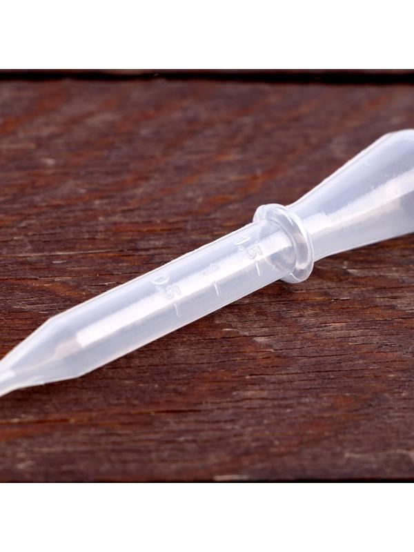 Пипетка для опытов и творчества 1,5 мл, набор 10 шт., размер 1 шт. — 1,4 × 7,9 см