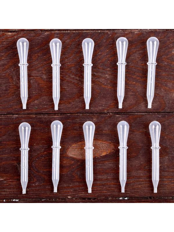 Пипетка для опытов и творчества 1,5 мл, набор 10 шт., размер 1 шт. — 1,4 × 7,9 см