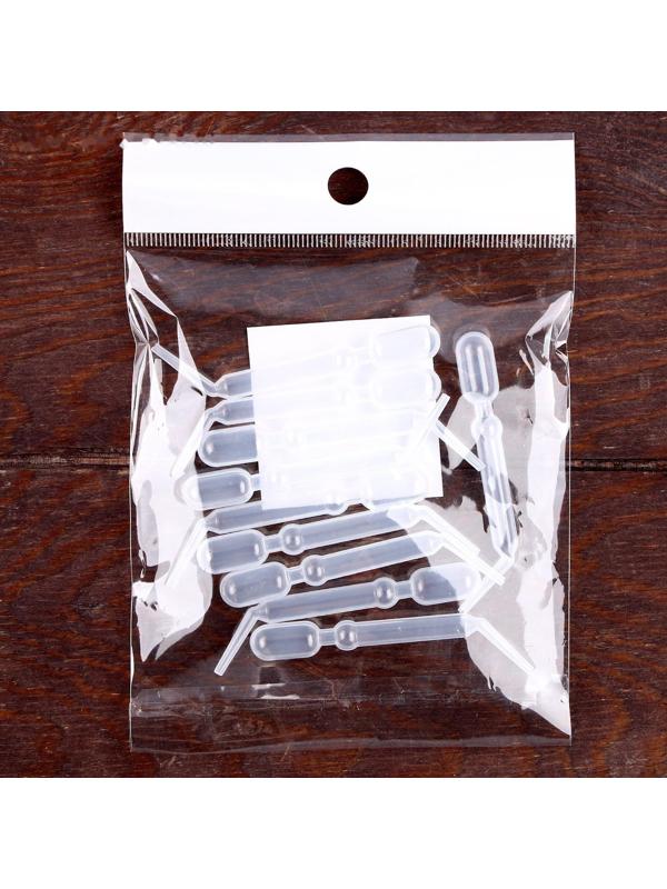 Пипетка для опытов и творчества 1,5 мл, набор 10 шт., размер 1 шт. — 0,9 × 7 см