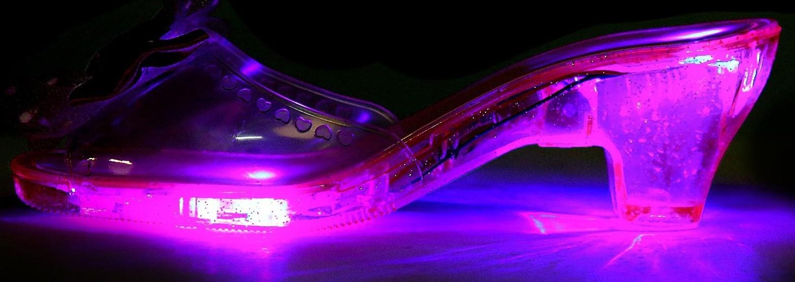 Набор украшений «Туфельки для принцессы», свет, малиновый