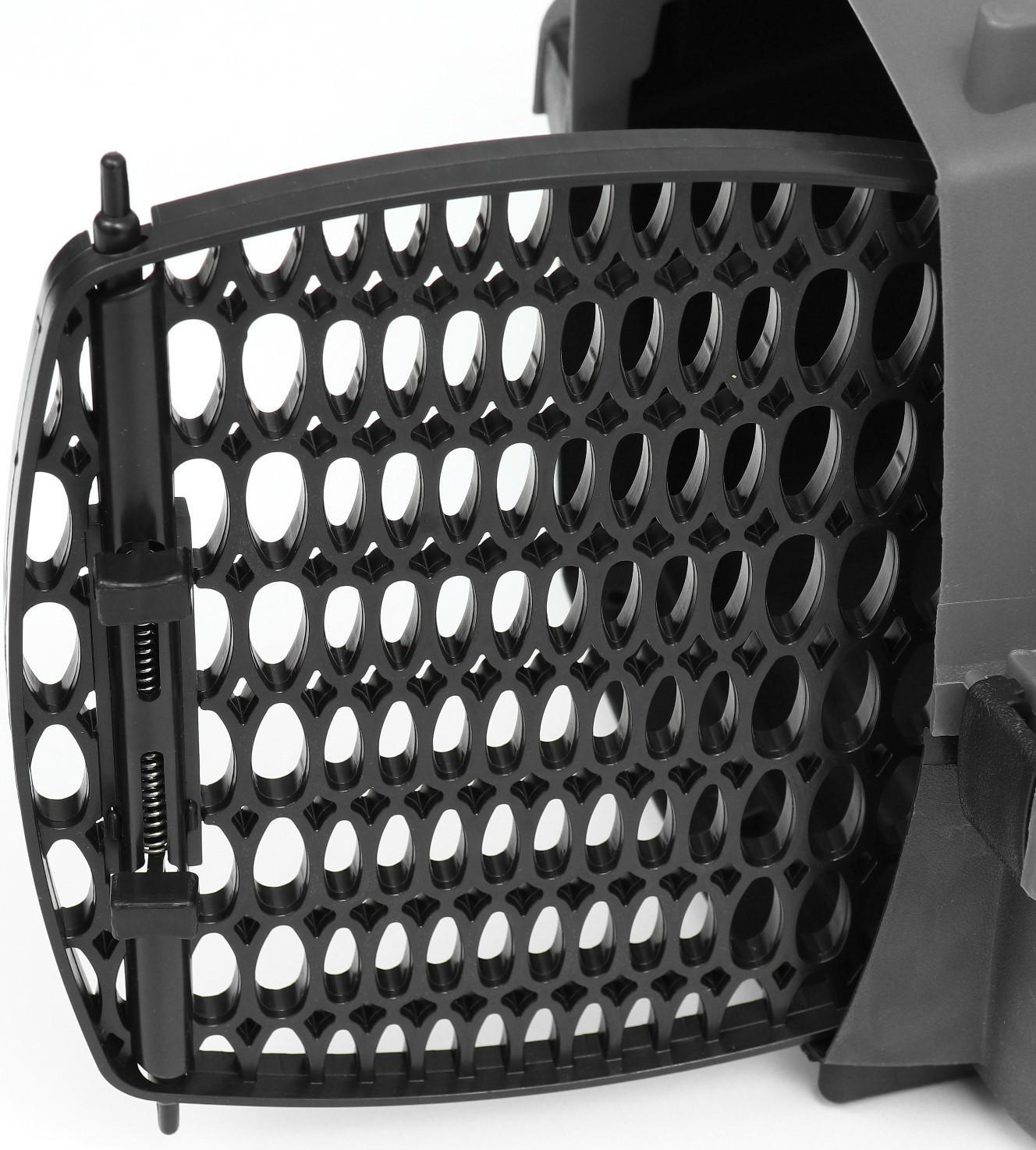 Переноска для животных с пластиковой дверью, 40 х 32 х 26, серая