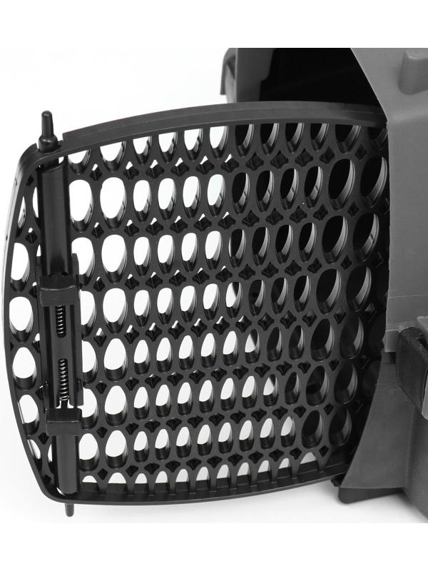 Переноска для животных с пластиковой дверью, 40 х 32 х 26, серая