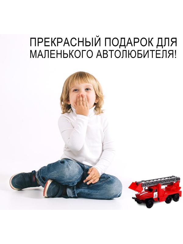 Грузовик металлический «УРАЛ «Пожарная охрана», инерция, масштаб 1:43