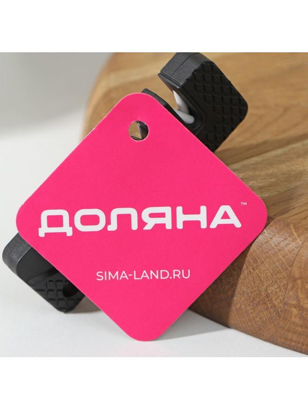 Точилка для ножей «Ловкач», 2 деления, цвет чёрный