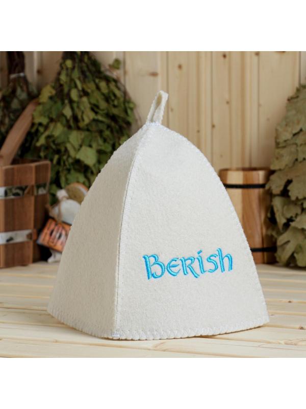 Шапка для бани с вышивкой 