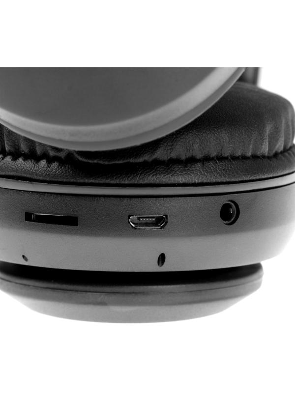 Наушники Defender FreeMotion B552, накладные, микрофон, управление, microSD, 200 мАч, черные