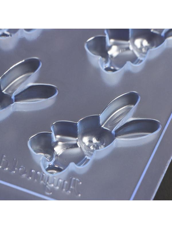 Форма для шоколада пластиковая «Заяц мини», 15×10×1 см