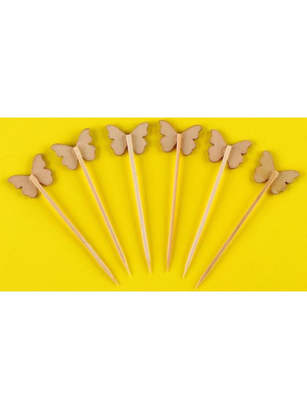 Шпажки бабочки (набор 6 шт)