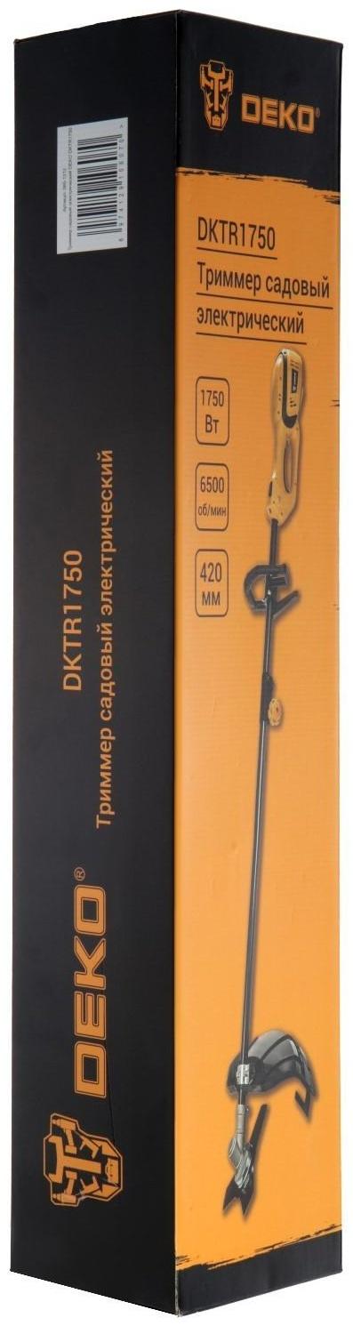 Триммер электрический DEKO DKTR1750, 220 В, 1750 Вт, 6500 об/мин, леска/нож