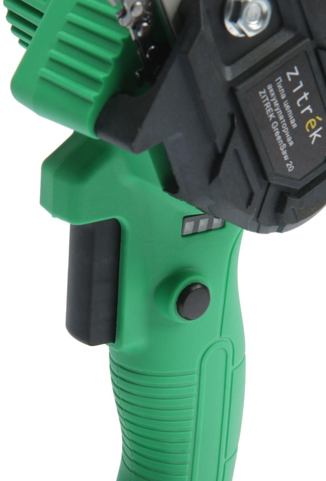 Пила цепная аккумуляторная ZITREK GreenSaw 20, 20 В, 2х1.5 Ач, шина 10 см, 5 м/с