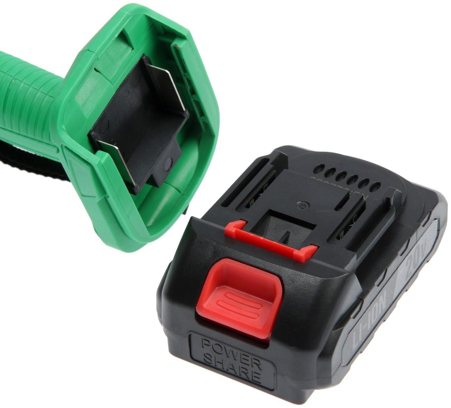 Пила цепная аккумуляторная ZITREK GreenSaw 20, 20 В, 2х1.5 Ач, шина 10 см, 5 м/с