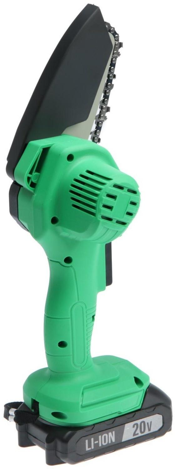 Пила цепная аккумуляторная ZITREK GreenSaw 20, 20 В, 2х1.5 Ач, шина 10 см, 5 м/с