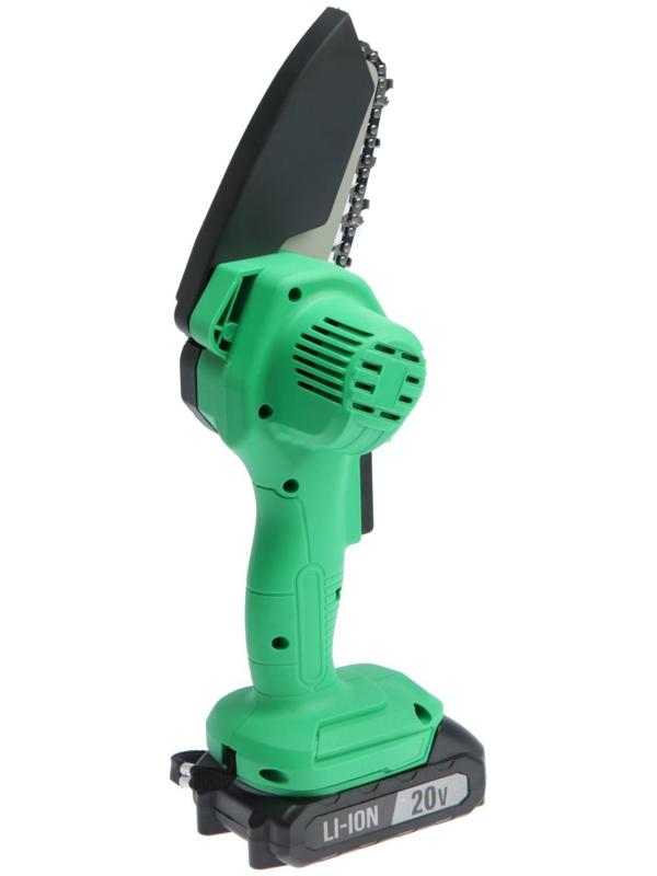 Пила цепная аккумуляторная ZITREK GreenSaw 20, 20 В, 2х1.5 Ач, шина 10 см, 5 м/с
