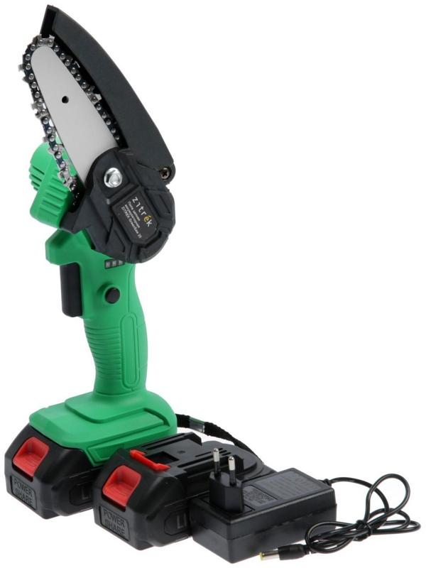 Пила цепная аккумуляторная ZITREK GreenSaw 20, 20 В, 2х1.5 Ач, шина 10 см, 5 м/с