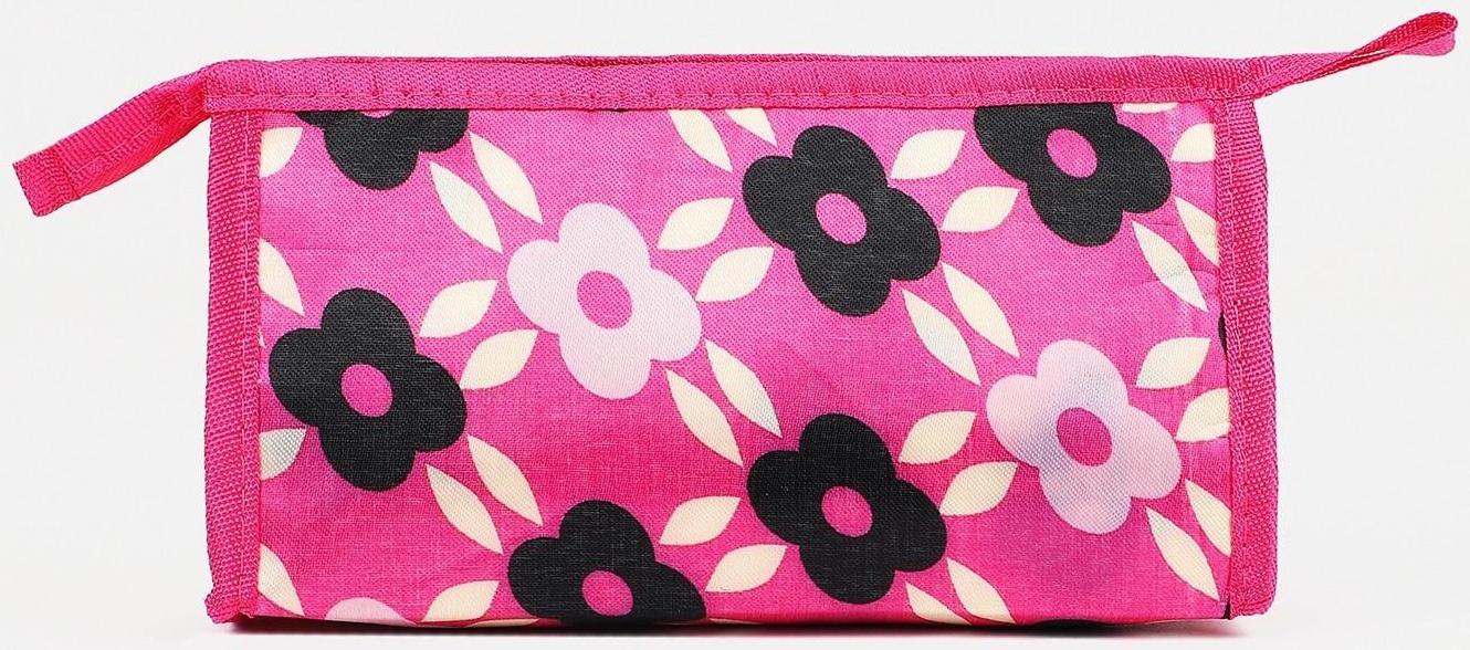 Косметичка на молнии, цвет розовый