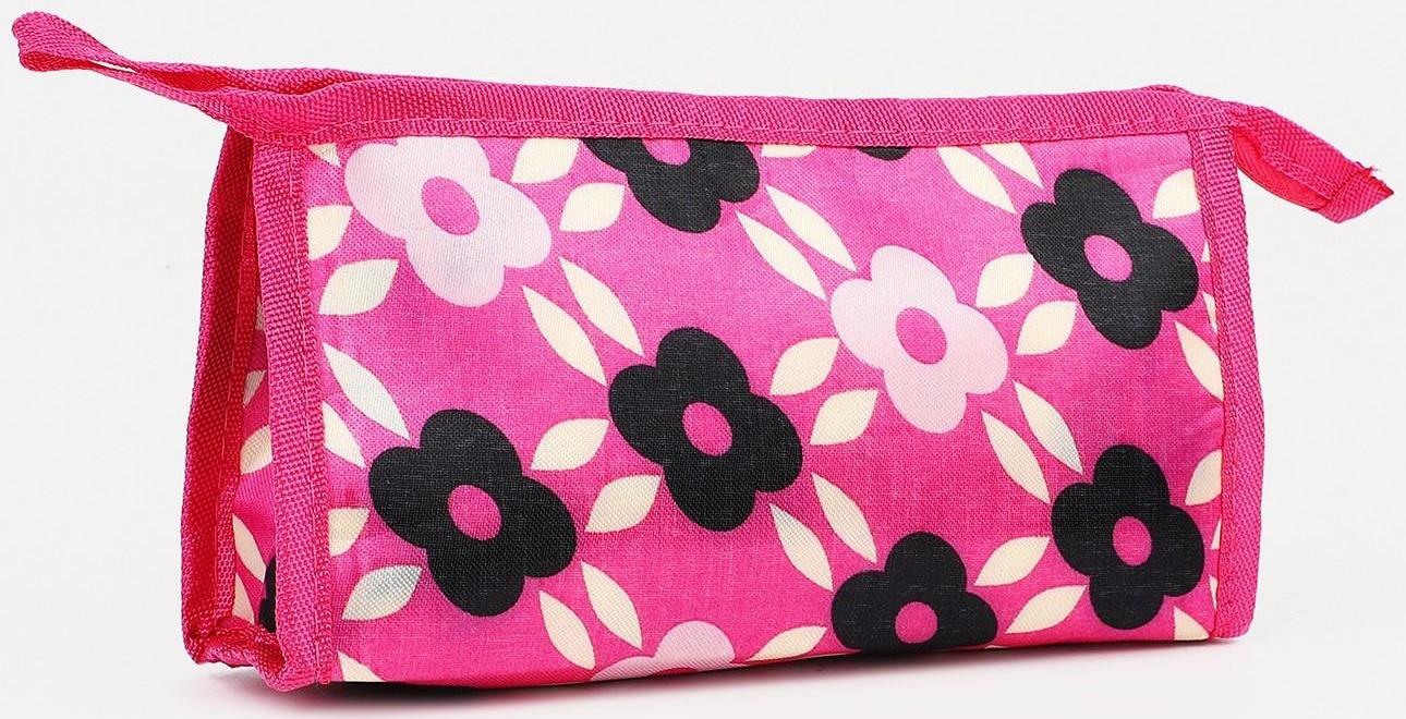 Косметичка на молнии, цвет розовый