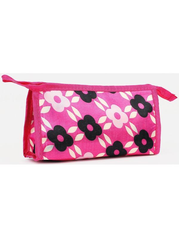 Косметичка на молнии, цвет розовый