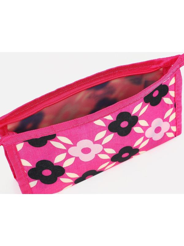 Косметичка на молнии, цвет розовый