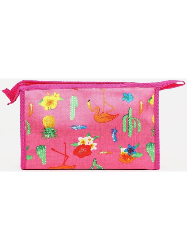 Косметичка на молнии, цвет розовый