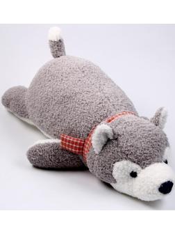 Мягкая игрушка-подушка «Хаски», 60 см, цвет серый