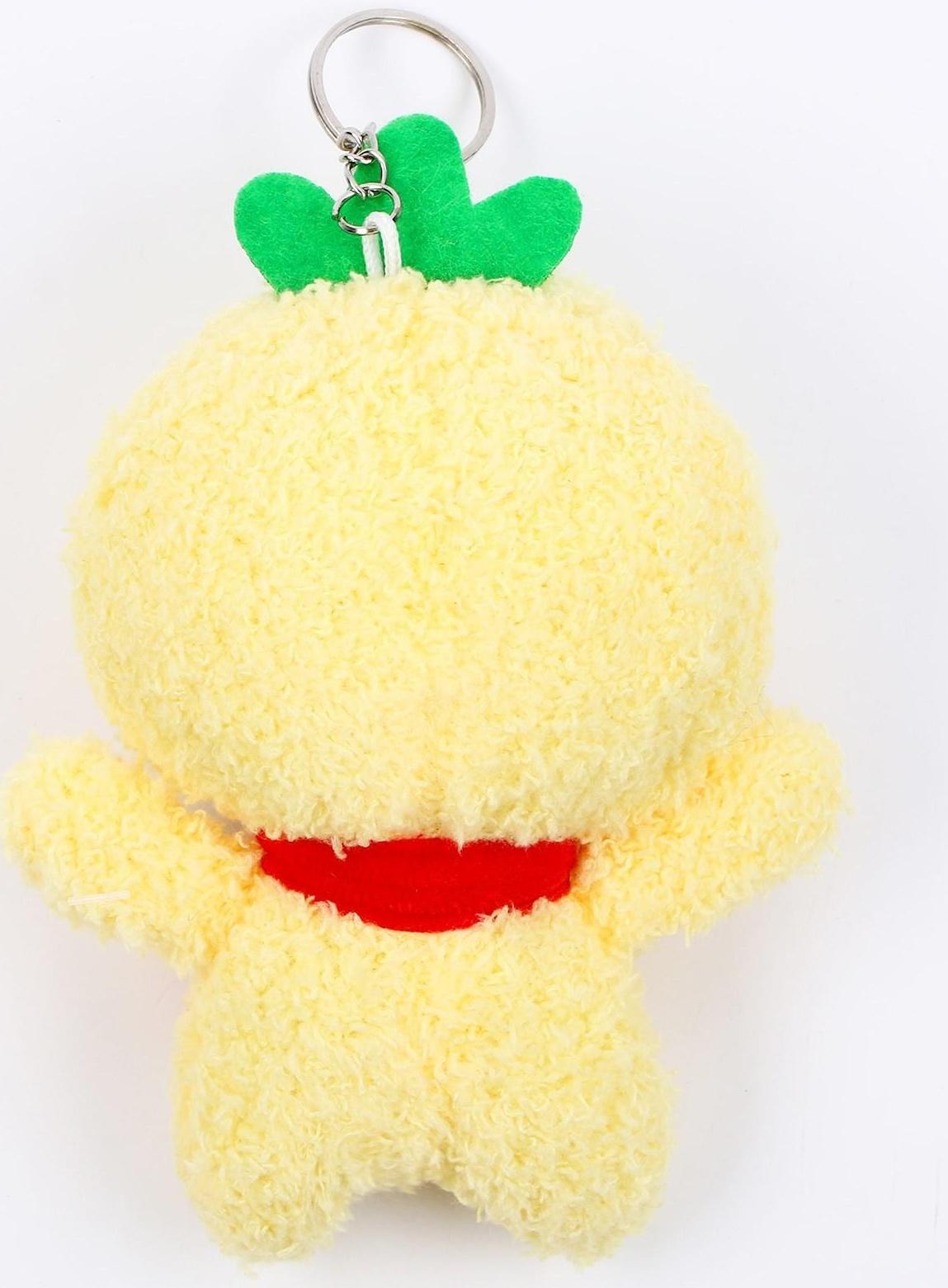 Мягкая игрушка «Утка», на брелоке, размер 14 см, цвет жёлтый