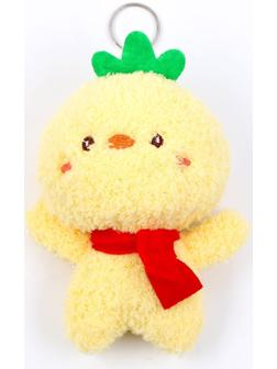 Мягкая игрушка «Утка», на брелоке, размер 14 см, цвет жёлтый