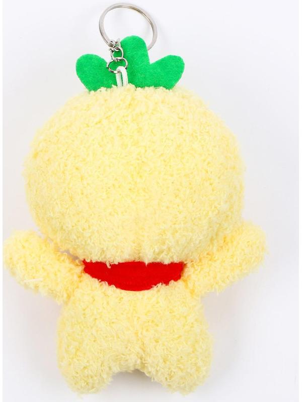Мягкая игрушка «Утка», на брелоке, размер 14 см, цвет жёлтый