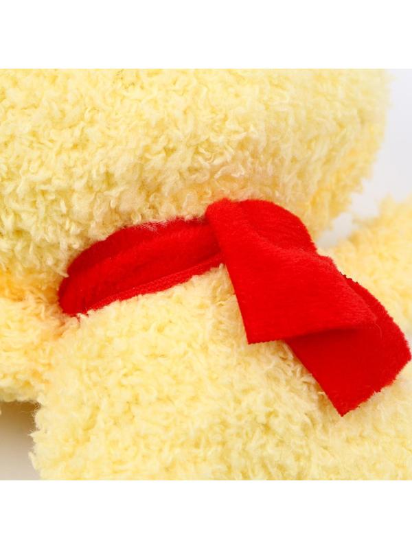 Мягкая игрушка «Утка», на брелоке, размер 14 см, цвет жёлтый