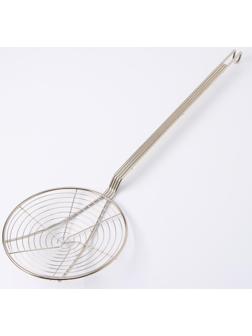 Шумовка для фритюра из нержавеющей стали, 62×20 см, толщина 3 мм, 201 марка стали, цвет серебряный