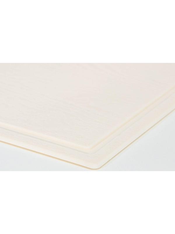 Доска разделочная, 33×23×0,6 см, трапеция, цвет слоновая кость