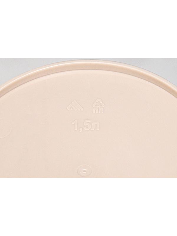 Ковш со сливом «Русская банька», 1,5 л, 33×16,5×15,5 см, цвет бежевый