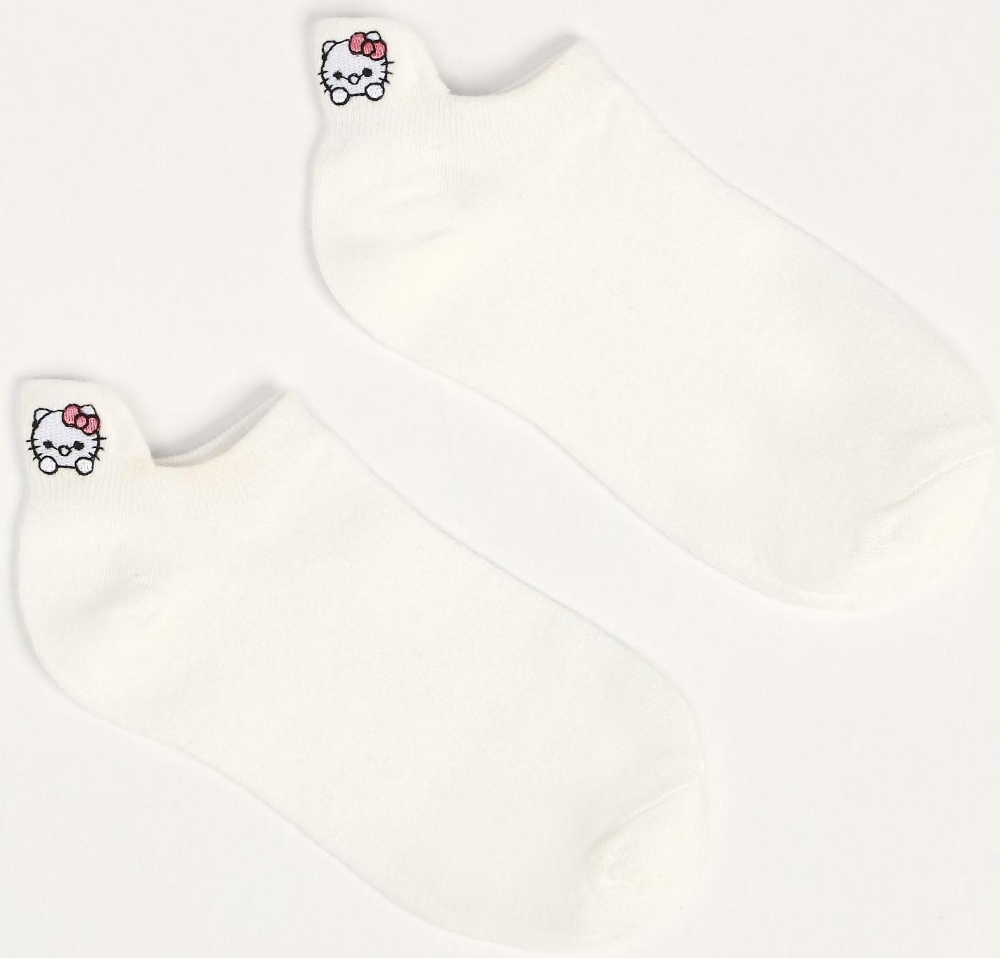 Носки женские укороченные, цвет белый, размер 36-40