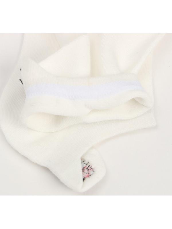 Носки женские укороченные, цвет белый, размер 36-40